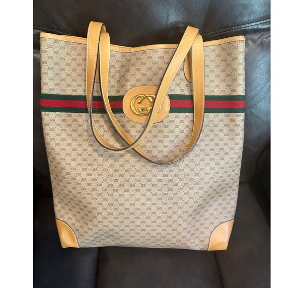 Gucci Old Sherry Line Tote Bag - Picture 2 of 16